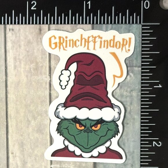 🌀10/$10🌀 Mean One Grinch Christmas Reusable Waterproof Vinyl Sticker - Picture 1 of 1
